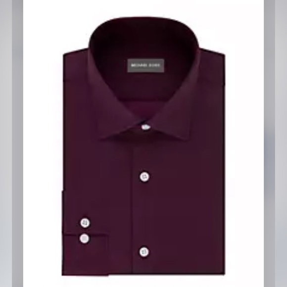 MICHAEL KORS Big Fit Airsoft Button Front Shirt - Picture 7 of 8